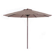 Parasol de Aluminio Imitación Madera ø 3m - Toldo Marrón