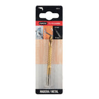 Empaque blíster de la broca raspa RATIO para madera y metal con especificaciones de 6x85 mm.