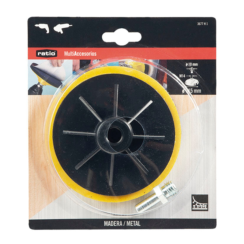 Plato Lijador Autoadherente para Taladro/amoladora Ratio Ratio — Accesorios para Taladros