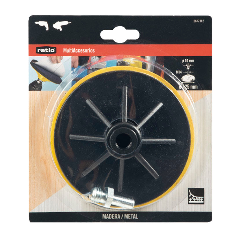 Plato Lijador Autoadherente para Taladro/amoladora Ratio Ratio — Accesorios para Taladros