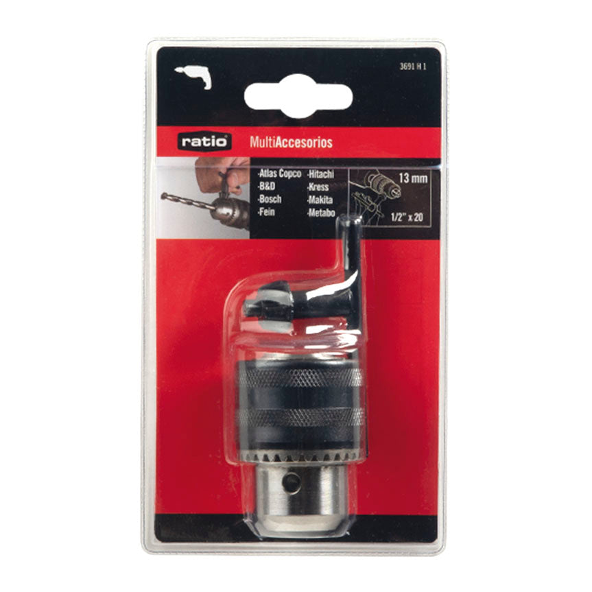 Presentación en blister del portabrocas Ratio Basic-Eco 13mm