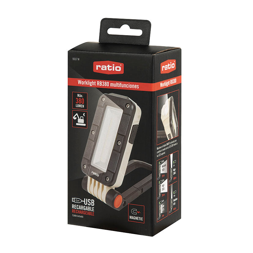 Linterna Recargable Ratio Worklight Rb380 Ratio — Linternas