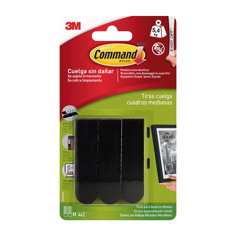 Tiras Cuelgacuadros 3m Serie Command 3m — Ganchos Adhesivos
