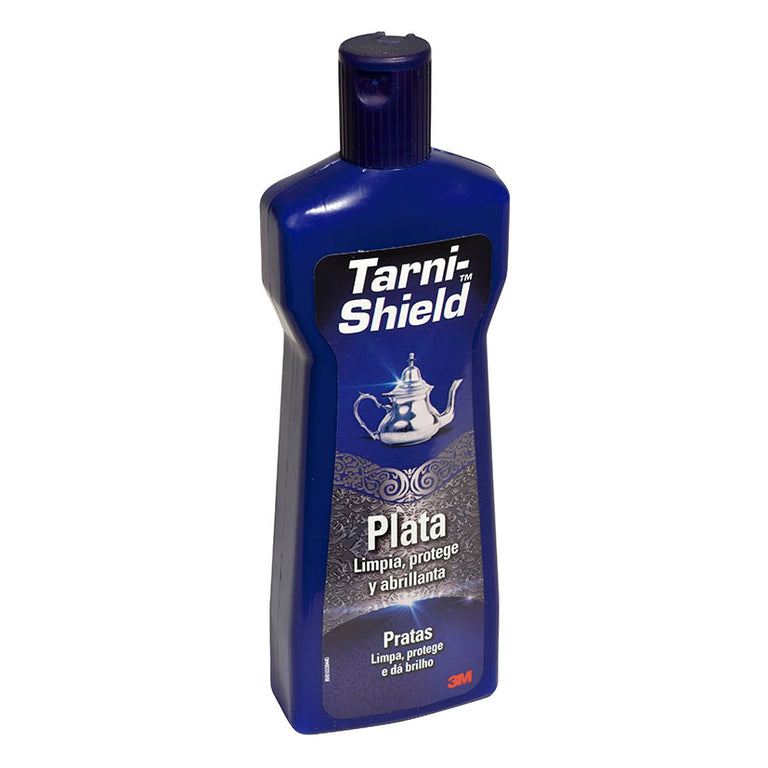 Bote de limpiador de plata 3M Tarni-Shield de 250 ml para limpiar, proteger y abrillantar objetos de plata