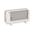 Radiador de mica FM BM-10 blanco de 900W con termostato regulable y rejilla de seguridad frontal