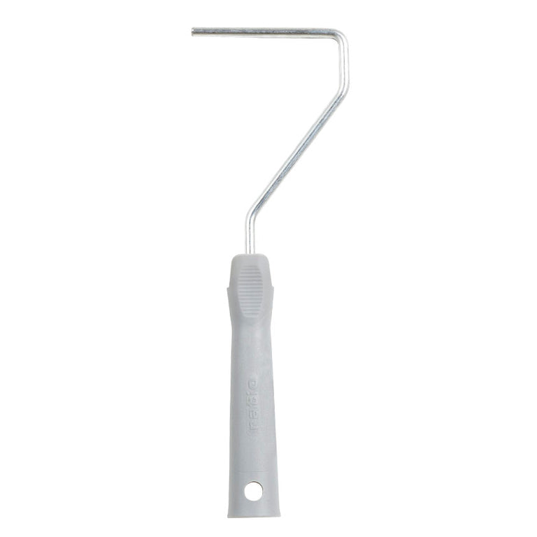 Soporte para mini rodillo de 10 cm con varilla de 6 mm y mango de polipropileno.