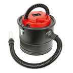 Aspirador de cenizas Habitex E438 con manguera conectada lateralmente para función de limpieza.