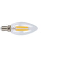 Bombilla LED Vela E14 Filamento DUOLEC 4W Transparente