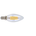Bombilla LED vela E14 filamento transparente DUOLEC 4W luz fría