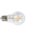 Bombilla LED filamento E27 DUOLEC estándar transparente vista lateral