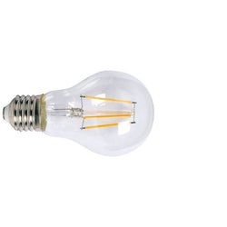 Bombilla LED filamento E27 DUOLEC estándar transparente vista lateral
