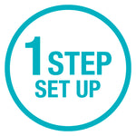 Icono 1 Step Set Up que destaca la facilidad de programación del temporizador GARDENA
