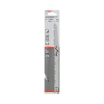 Blíster de 2 unidades de hojas de sierra sable Bosch S 1531 L con vástago universal de 1/2 pulgada.