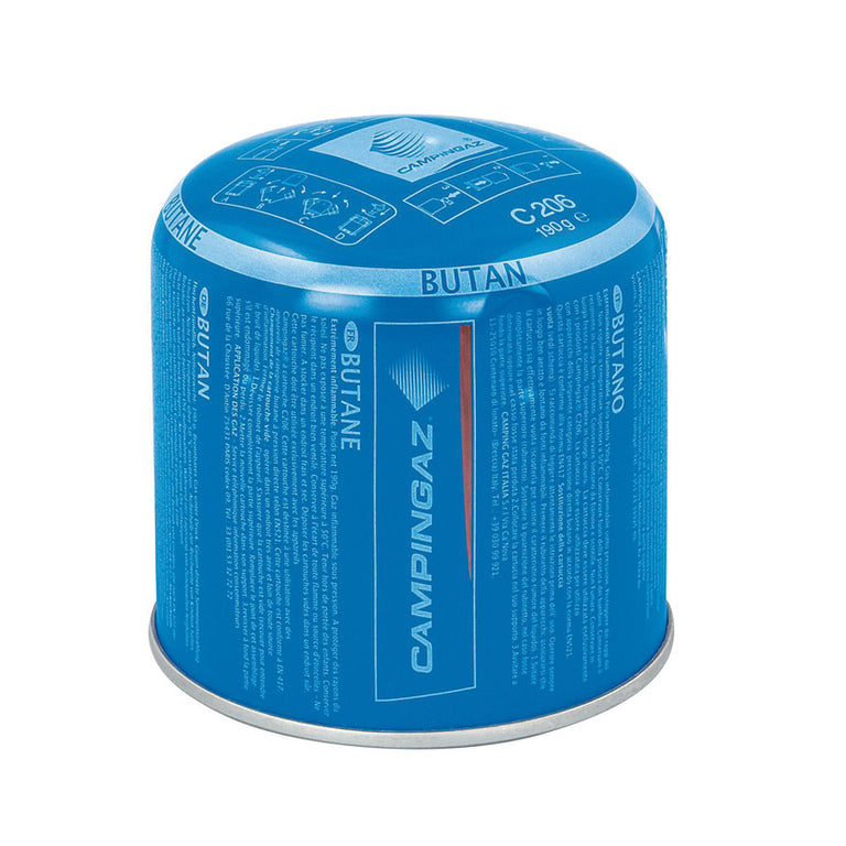 Cartucho de gas azul Campingaz C206 de 190 gramos para camping y soldadura