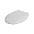 Tapa de WC Estoli Reina en color blanco con diseño ergonómico y acabado brillante de alta resistencia.