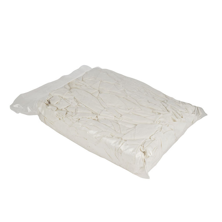 Bolsa de 5 kg de trapos industriales blancos de primera calidad para limpieza pesada y naval