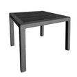 Mesa de Jardín Elegance 80x80 cm Resina Efecto Ratán