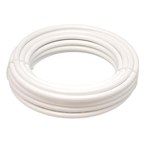 Rollo de tubería blanca de 10 metros para sistemas de nebulización de 3/8 pulgadas.