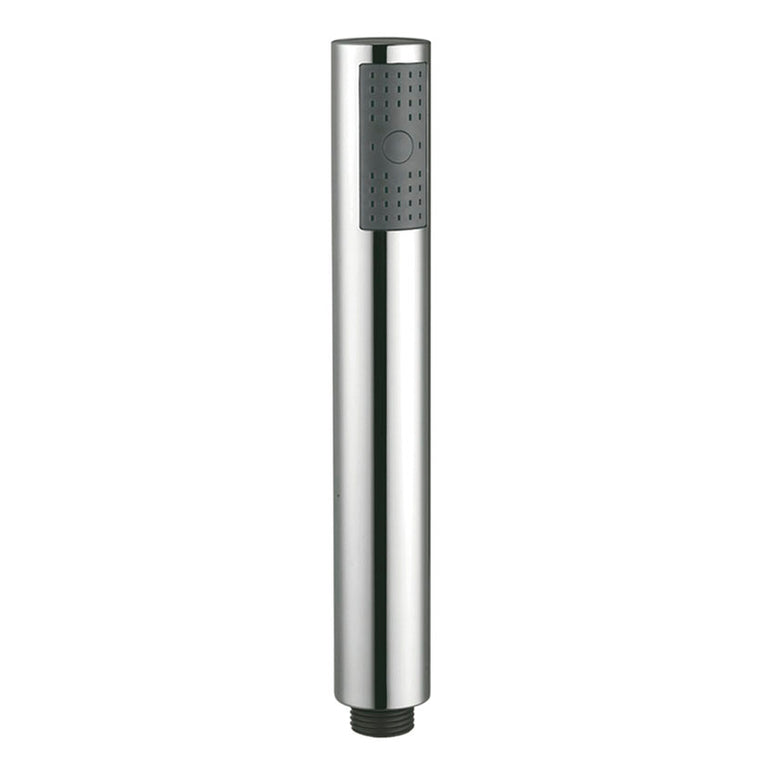 Mango de ducha cilíndrico Habitex Dublín en acabado cromado con cabezal gris rectangular