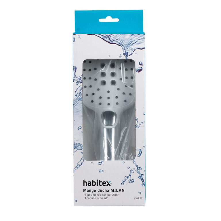 Embalaje original del mango de ducha HABITEX Milán 3 posiciones referencia 410F23.