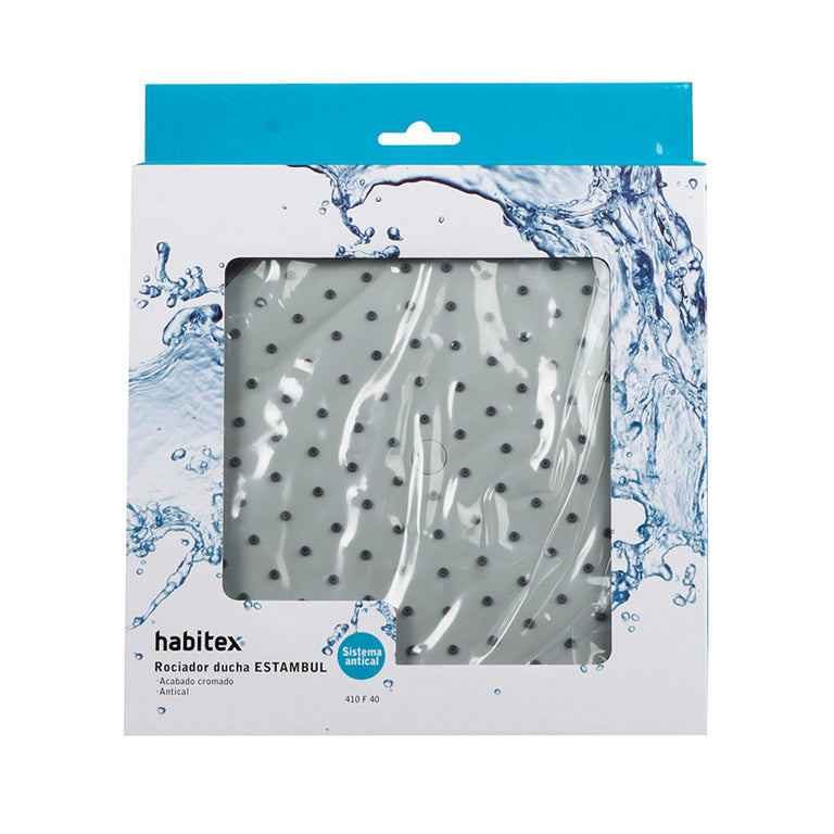Caja del producto rociador de ducha Habitex Estambul con ventana transparente y sello de sistema antical