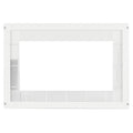 Marco para microondas universal 60x40 cm color blanco para encastrar en mueble de cocina