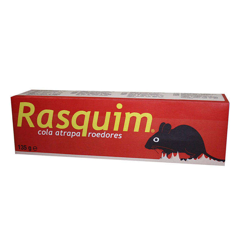 Caja de cola atrapa roedores Rasquim 135g para control de ratones e insectos