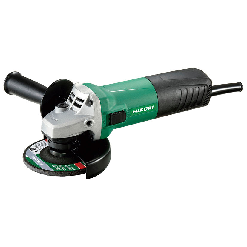 Amoladora angular HiKOKI G12SR4Y3 de 730W con disco de 115mm y empuñadura auxiliar negra
