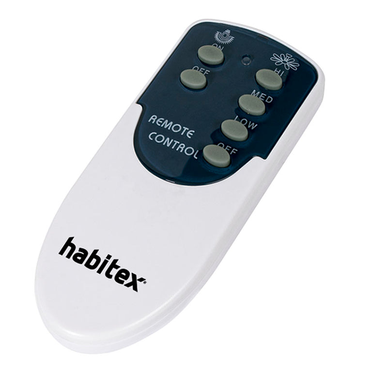 Mando a distancia Habitex con botones de control de velocidad y luz