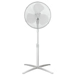 Ventilador de pie Habitex VP40 blanco con base en cruz y altura ajustable