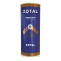 Bote de desinfectante Zotal D líquido concentrado con etiquetas de eficacia bactericida y fungicida.
