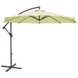Parasol Lateral de Aluminio ø 3m Color Crudo con Manivela