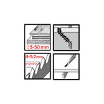 Hoja Sierra Calar Madera Ratio Proseries Anclaje Bosch Rt144d Ratio — Sierras y Coronas