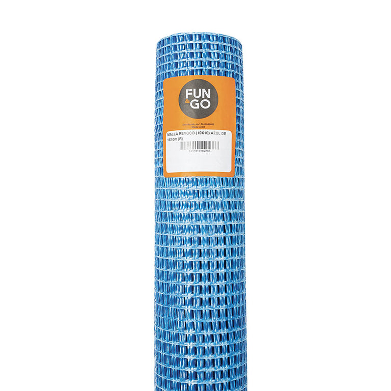 Malla de Revoco Azul en Fibra de Vidrio: Refuerzo Antigrietas 1x10m