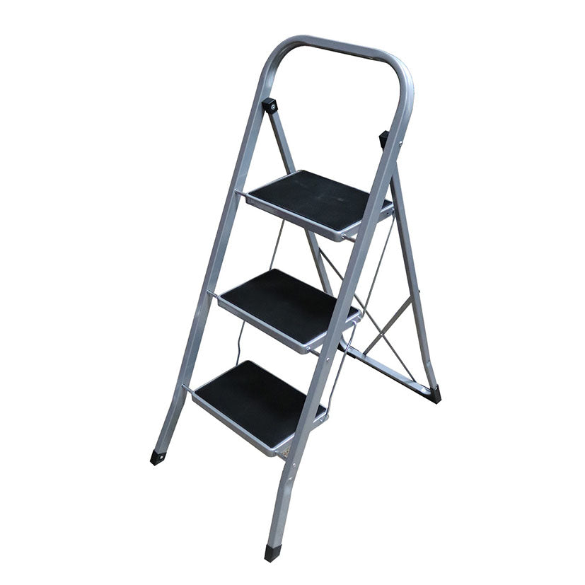 Escalera plegable HABITEX Ultra Slim de 3 peldaños con plataforma de seguridad