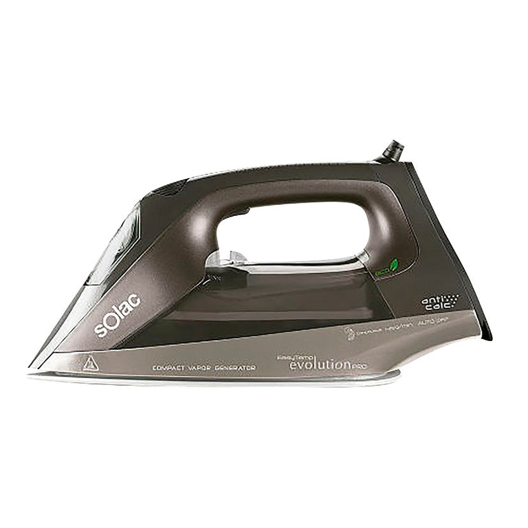 Centro de planchado compacto SOLAC CVG9508 Evolution Pro color marrón y gris con suela cerámica
