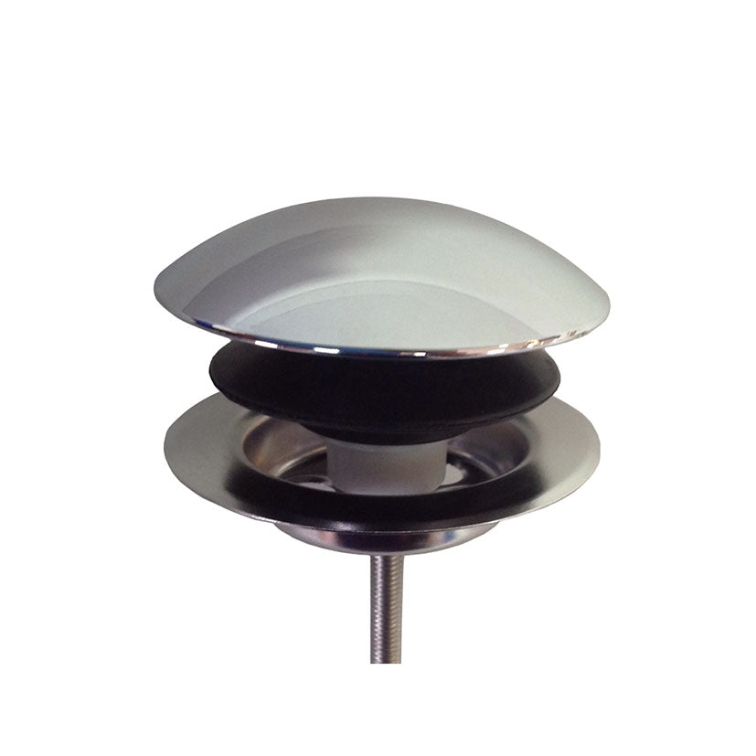 Válvula de desagüe click-clack Tecnoagua T-303 en acabado cromado para lavabo y bidé