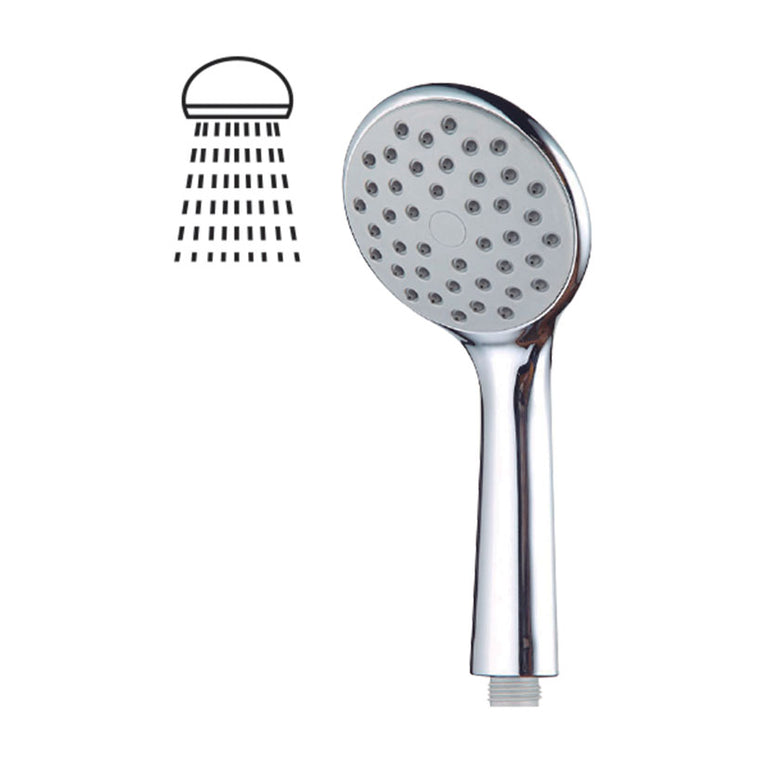 Mango de ducha cromado HABITEX Bombay de una posición con acabado brillante y diseño ergonómico