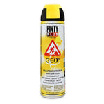Spray marcador topográfico Pintyplus Tech amarillo fluorescente válvula 360 grados