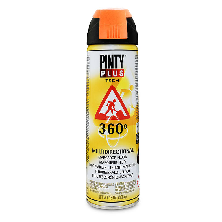 Marcador topográfico naranja fluorescente Pintyplus Tech secado rápido 500ml