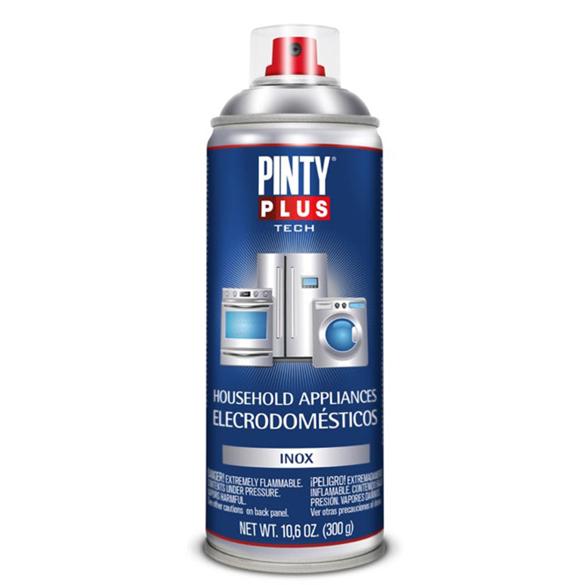 Bote de spray Pintyplus Tech para electrodomésticos acabado inox 400ml