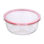 Recipiente redondo de vidrio borosilicato San Ignacio Toledo con junta de silicona hermética