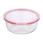 Recipiente redondo de vidrio borosilicato San Ignacio Toledo con junta de silicona hermética