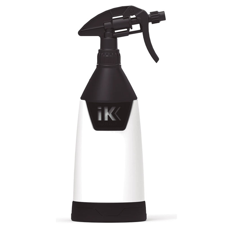 Pulverizador profesional IK Multi TR 1 litro blanco y negro con gatillo ergonómico y base de alta estabilidad