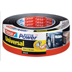 Rollo de cinta americana TESA Extra Power Universal negra 50m x 50mm multiusos