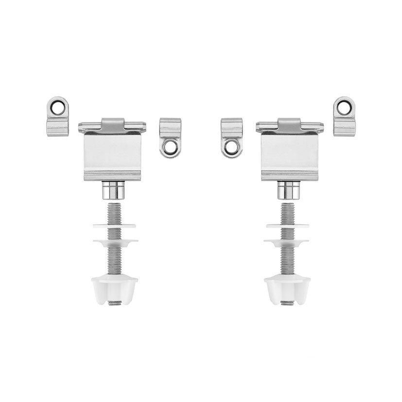 Kit de bisagras y herrajes de acero inoxidable para instalación de tapa WC Roca Victoria