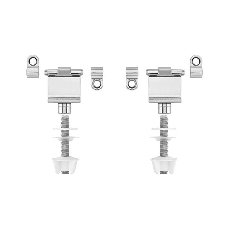 Kit de bisagras y herrajes de acero inoxidable para instalación de tapa WC Roca Victoria
