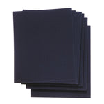 Pack de 6 hojas de tela esmeril abrasiva RATIO color azul para lijado de metales.