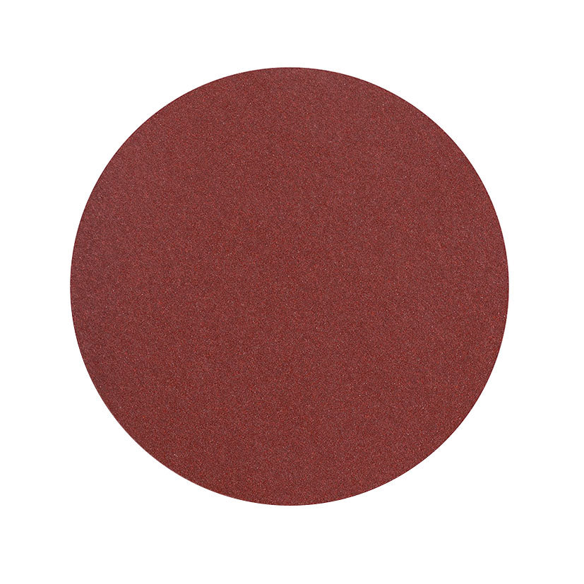 Disco abrasivo autoadherente RATIO de óxido de aluminio color granate para lijado de superficies.
