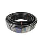 Tubería de polietileno para goteo Aqua Control 16mm x 25m color negro en rollo.